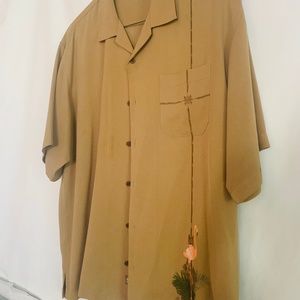 Tommy Bahama 100% Silk Button Down